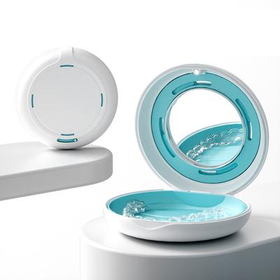 Ortodontiskt Etui Tandställning Osynlig Tandställning Retainerlåda Med Spegel Munskydd Protesförvaring Aligner-etui Oral Hygien Organisera
