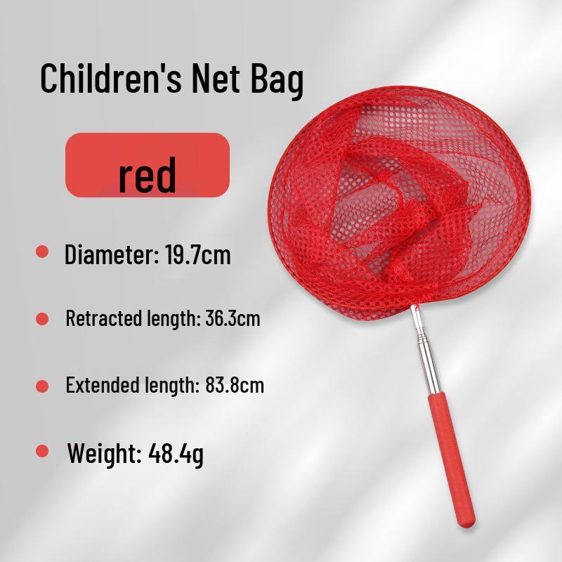 Telescopic Kids' Fishing & Bug Catching Net for Insects, Butterflies, and Dragonflies - Outdoor Fish and Scoop Net