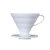 V60 02 Transparent Coffee for Cups Dripper, White, 1-4 (VD-02W)