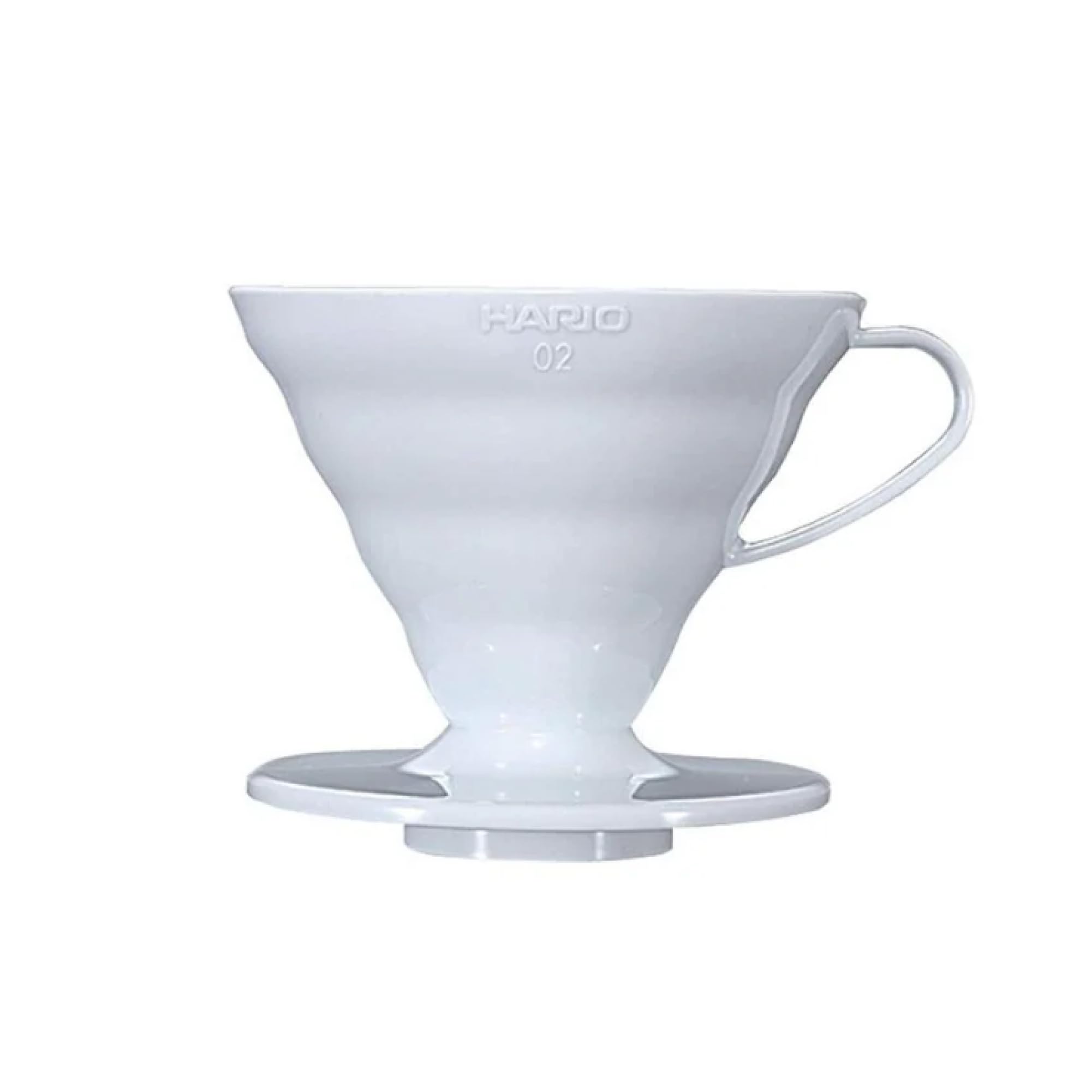 HARIO V60 02 Transparent Coffee for cups Dripper, White, 1-4 (VD-02W) белый