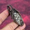 Dalmatian Jasper Pendant Gemstone Pendant Copper Wire Wrapped Handmade Jewelry
