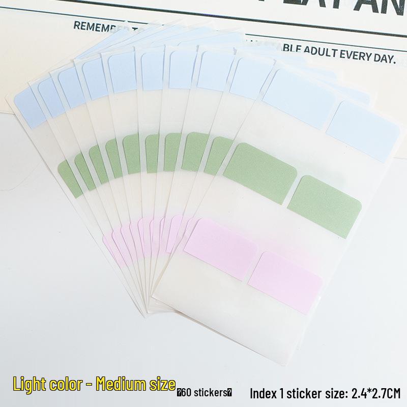 Sticky Notes and Index Tabs: Convenient Label Stickers and Small Strip Markers