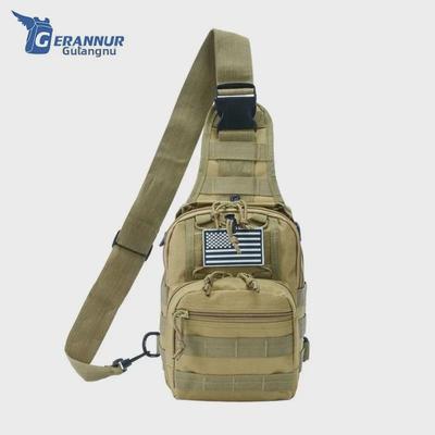 Men's Outdoor Camouflage Tactical Messenger Chest Bag - Military and Sport Shoulder Bag for iPad