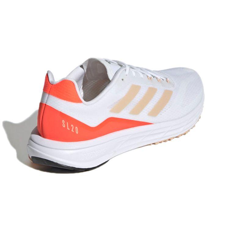 Adidas Sl20.2 Classic Comfortable Fabric Non-Slip Low-Top Running Shoes Women sneaker White Orange FY4102