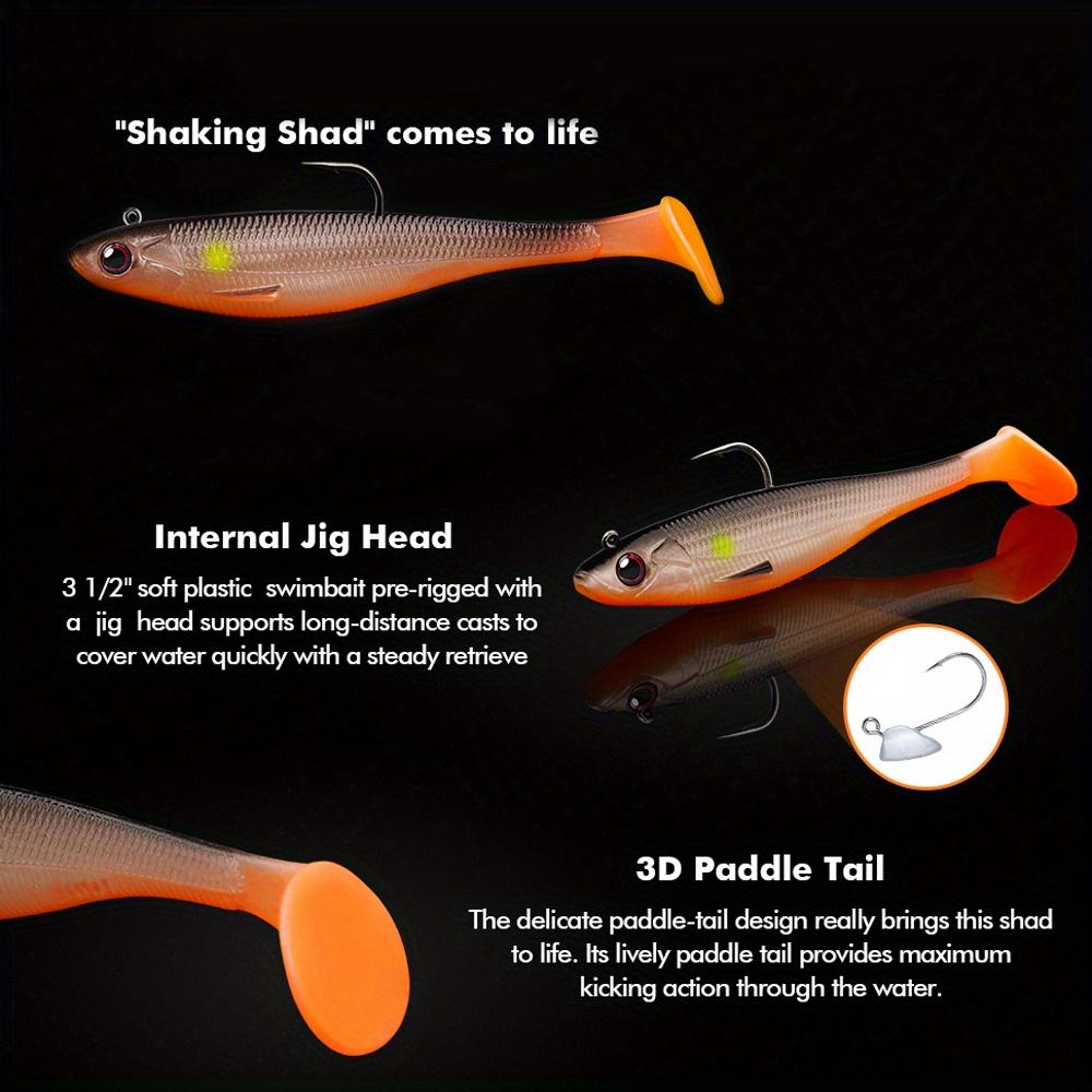 5Pcs Jig Head Soft Fishing Lure Swimbaits For Bass Fishing Premium Fishing Bait For Freshwater Saltwater Pesca Quality