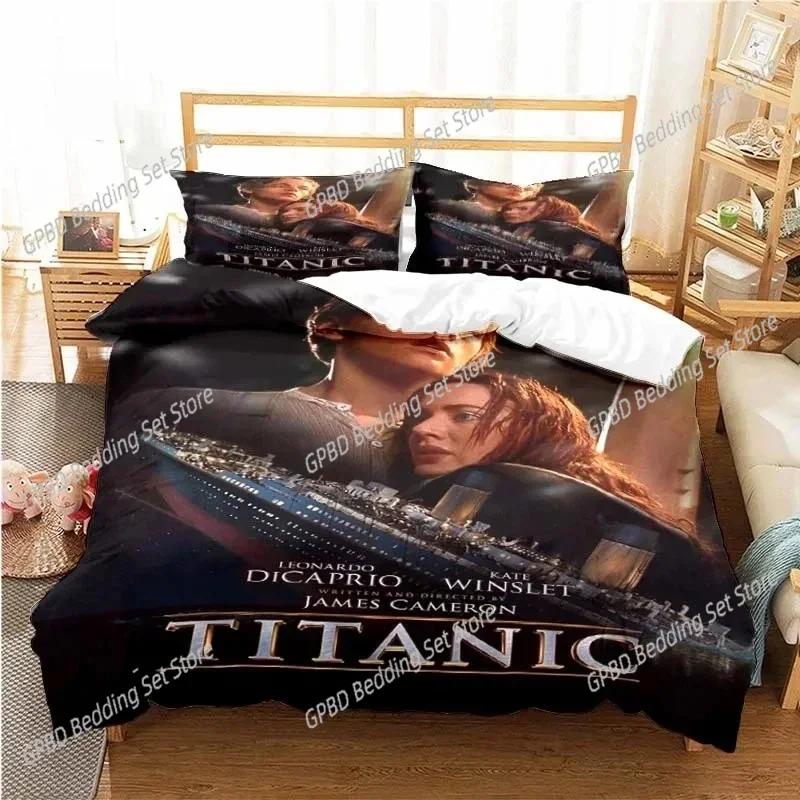 Movie Titanics Bedding Set For Bedroom Soft Modern Bedspreads Comefortable Kids Duvet Cover Quilt Cover And Pillowcase