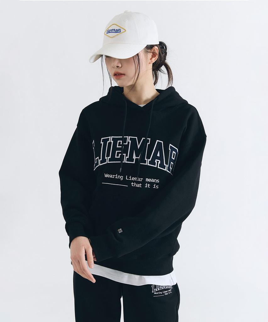 LIEMAR Embroidered Patch Ball Cap Ivory
