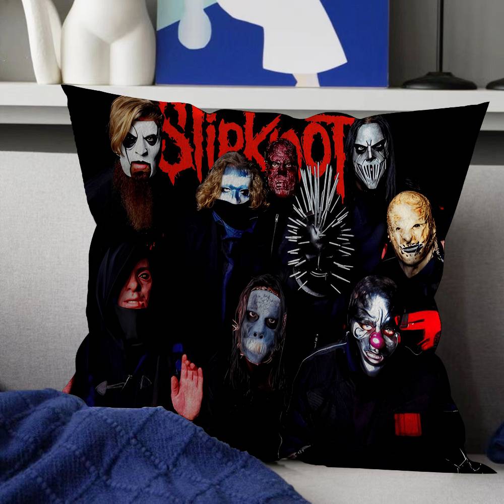 Band S_SlipknotS Pillow Anime Pillow Sofa Bed Head Pillow Cover Cushion Cover 45x45 cm Fashion
