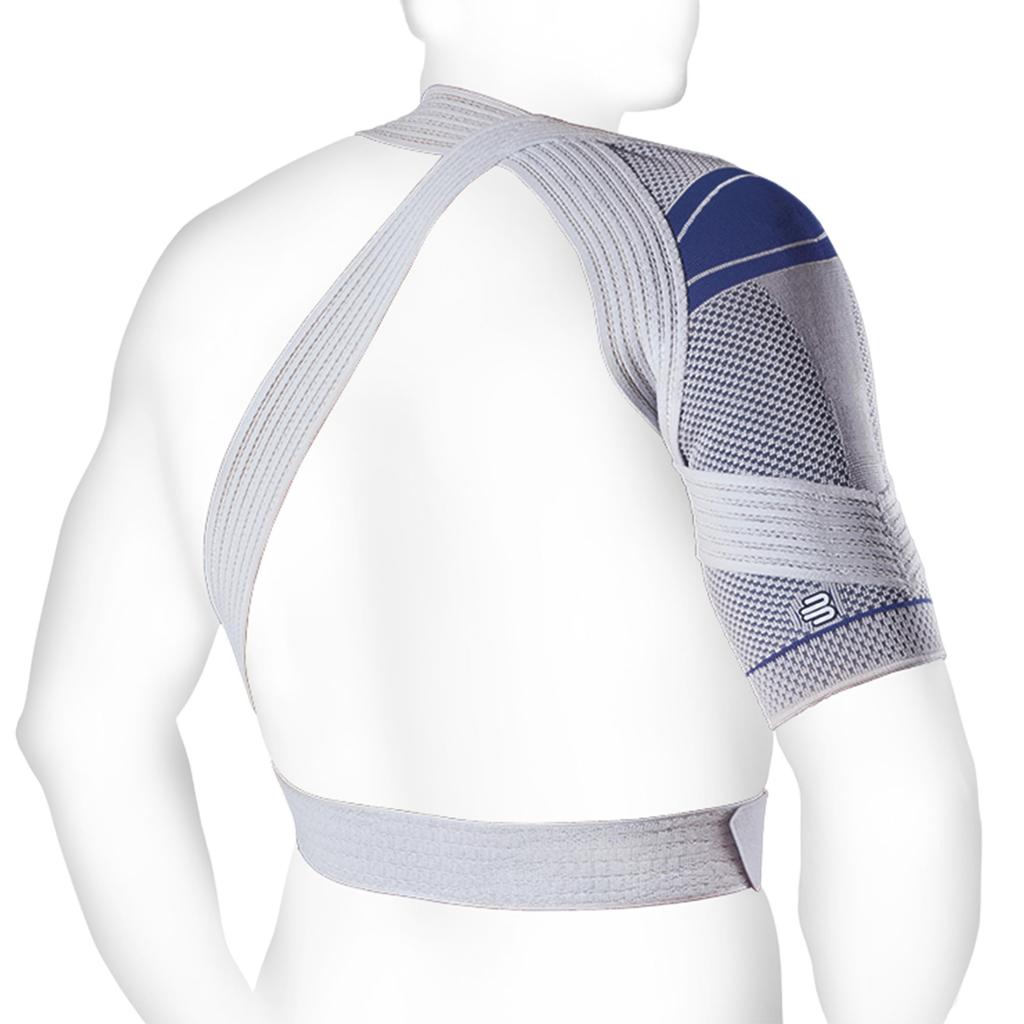 BAUERFEIND OmoTrain Shoulder Made in General Medical Unique Strap System for Enhanced Mobility and Reduced Stress Support, Germany, Device, (Titanium,