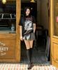 MAISON MINED Sticky Half T Black