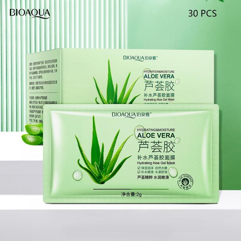 Buy BIOAQUA Hydrating Aloe Vera Gel Mask Moisturizing Refreshing Non