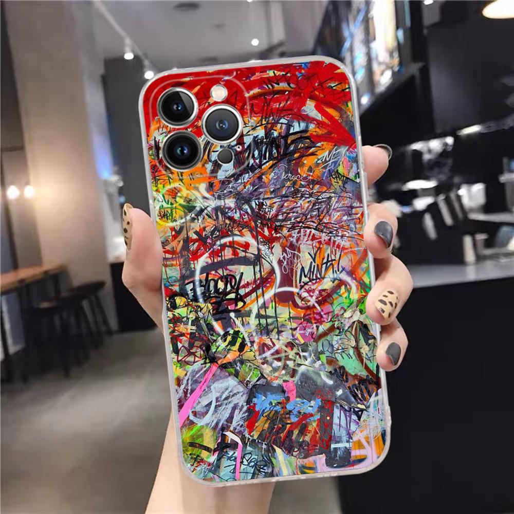 Graffiti Cool Art Phone Case For iPhone 15 14 11 12 13 Mini Pro XS Max Cover 6 7 8 Plus X XR SE 2020 Funda Shell