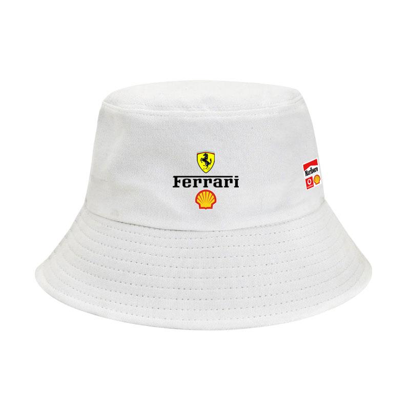 Ρούχα Ομάδας Ferrari F1 Καλοκαιρινά Casual Καπέλα Μπασίνα Ανδρικά και Γυναικεία Καπέλα Ηλίου Καπέλα Ψαρά Για Ferrari F40 SF90 Scuderia Ferrari