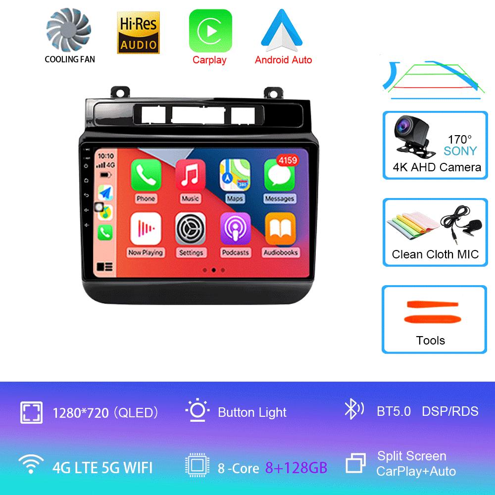 Car Radio For Volkswagen VW Touareg 2011-2018 Touch Screen Wireless Carplay Android 14 Auto Car Stereo Multimedia Player