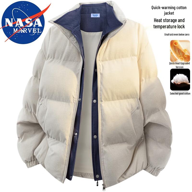 NASA MARVEL Herren Dicke Pufferjacke