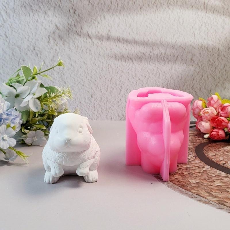 3D Hasenformen Gussformen Gipsformen Tier Silikonform Epoxidharzformen Ornamentformen Gussformen