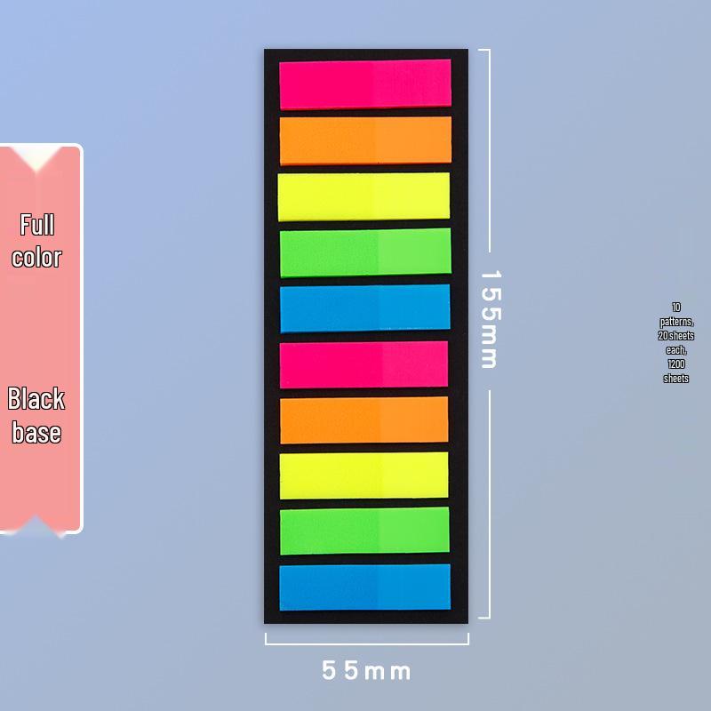 Transparent Writable Sticky Note Tabs and Page Dividers