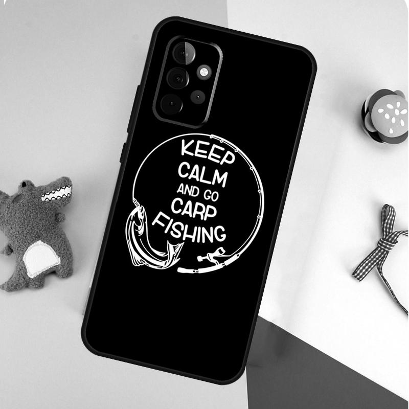 Carp Fish Fishing Rod For Samsung Galaxy A55 A35 A15 A54 A34 A14 A53 A33 A13 A05 A06 A16 A22 A32 A52 Phone Case
