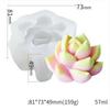 3D Cactus Succulents Silicone Mold For Jelly Chocolate Ice Making Cake Baking Gypsum Wax Concrete Candle DIY Resin Art Mould