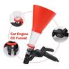 Leak-Proof Car Engine Oil Funnel Set Adjustable Bracket Oil Filling Kit  Auto Maintenance