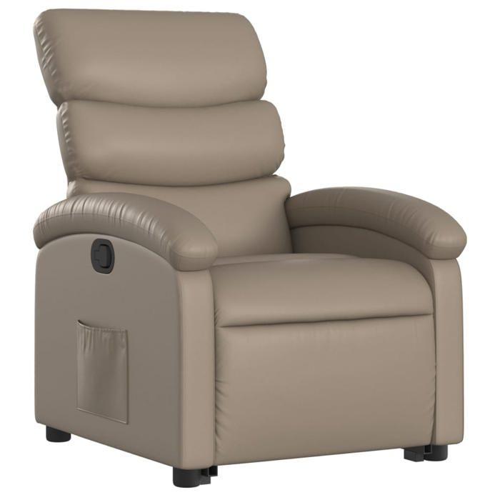 VidaXL Recliner, Relaxation Chair with Adjustable Backrest and Footrest, Living Room Seat, Modern, Cappuccino 3204046