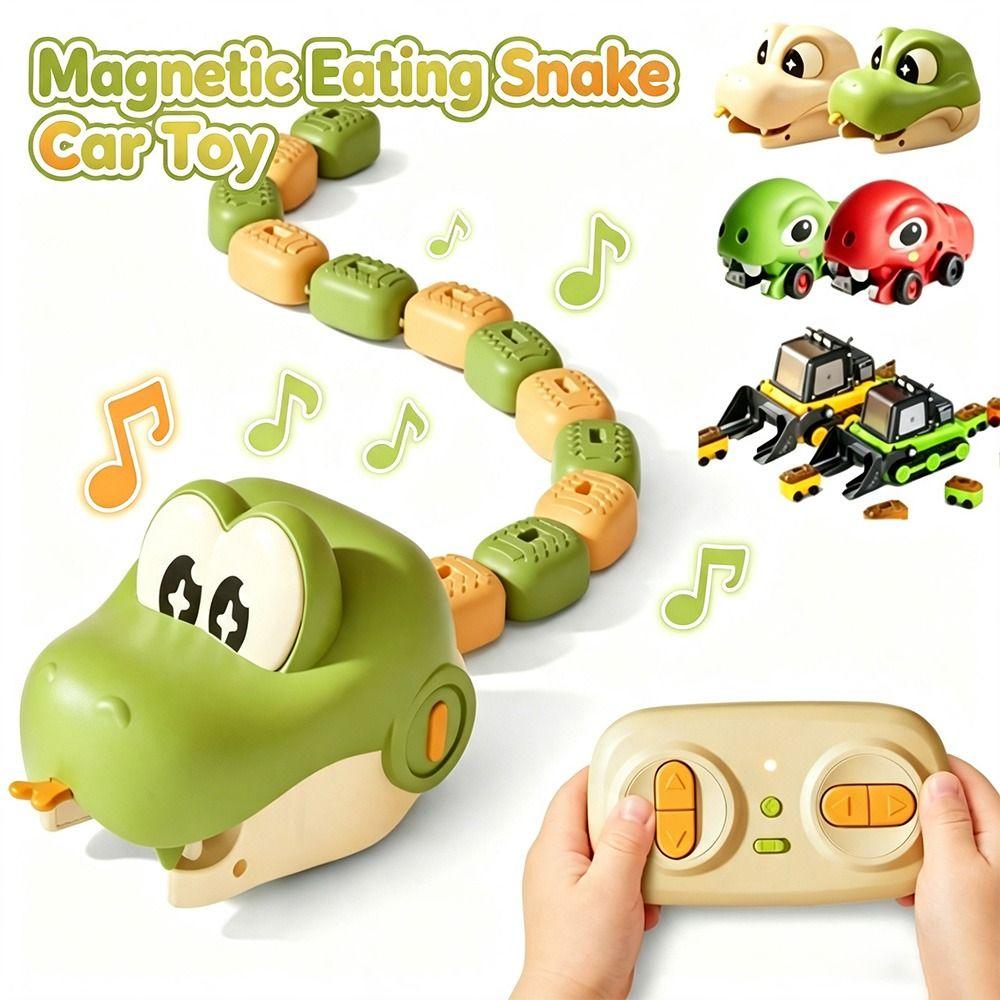 Sound and Light Magnetic Snake Game Toy Remote Control Competitive Snake Game Indoor Family Games