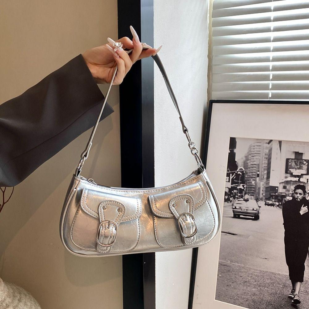 Korean Style Y2K Underarm Bag Two Ways to Carry Armpit Totes Bags Cross Body Shoulder Bags  Girls