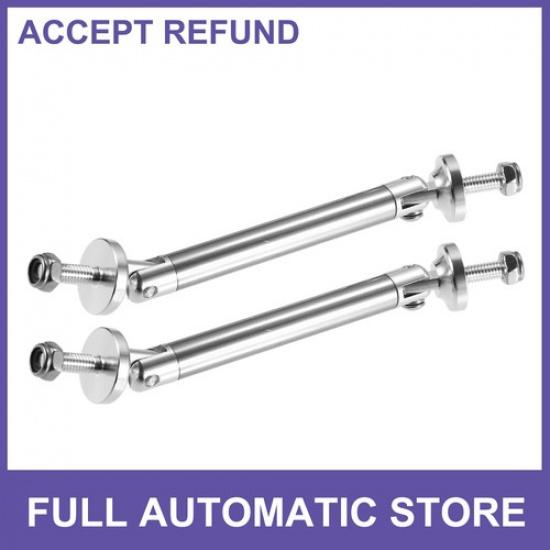 TWO Adjustable Front Bumper Lip Splitter Diffuser Strut Rod Tie Bars Universal