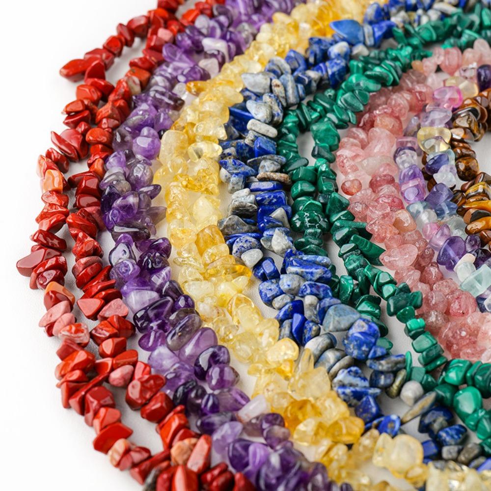 Naturweißes Pulver, gelber Amethyst-Bruchstein, Halbfertigprodukt, DIY, Farbige Kristallsteine, lose Perlen, Schmuckzubehör