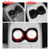 LUCKEASY Left Drive for Xpeng Mona M03 2024 2025 Center Console Cup Holder Mat Insert Anti-Slip Silicone Accessories Black