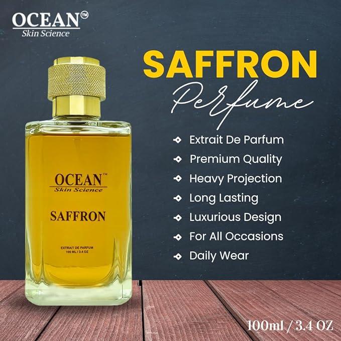 OCEAN SKIN SCIENCE Heavy Projection Perfume Body Spray for Long Lasting Luxurious Fragrance 100 Ml For All Occasion (SAFFRON, 100 ML)unisex