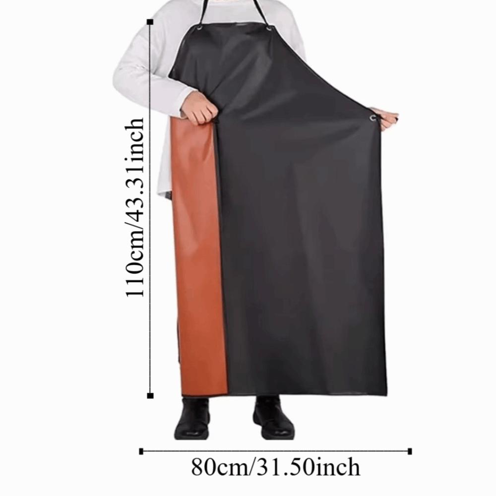Thickened PVC Apron 110cm Oil Resistant Kitchen Cooking Apron Waterproof Anti Scalding Dishwashing Cleaning Apron