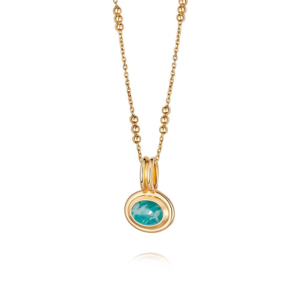 Collana multistrato impilabile con pietre preziose, Amazzonite, Giada Rosa e Perline di Rame