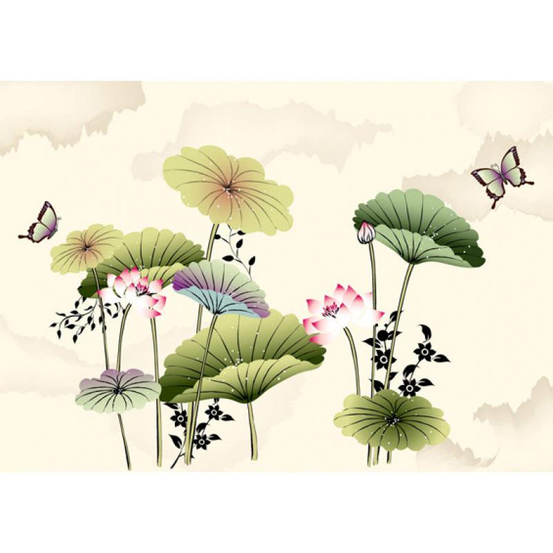 Framed Vector Plants & Flowers Ink Painting Poster with Free Shipping