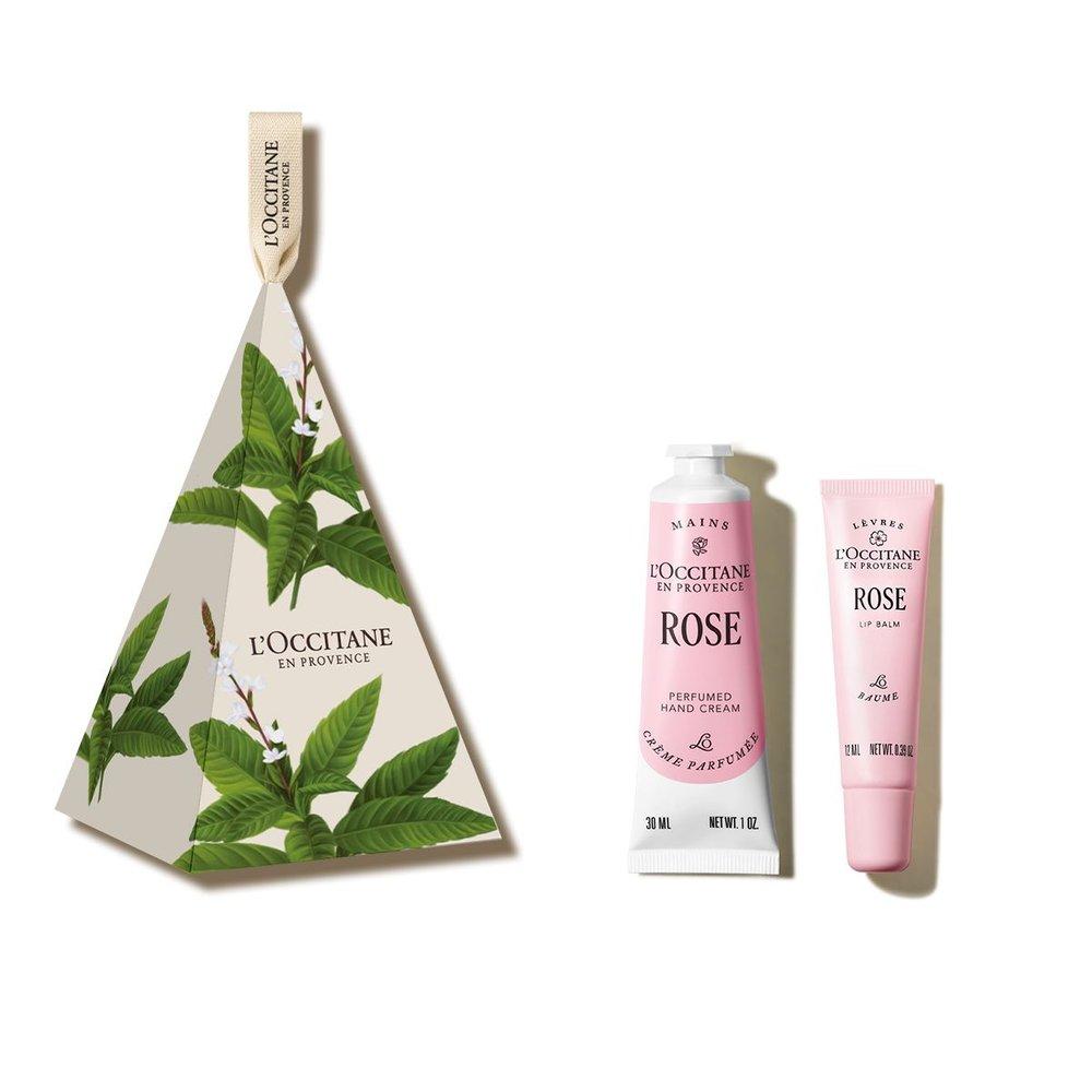 L Occitane [Gift] Rose Perfumed Hand Cream & Lip Balm Duo