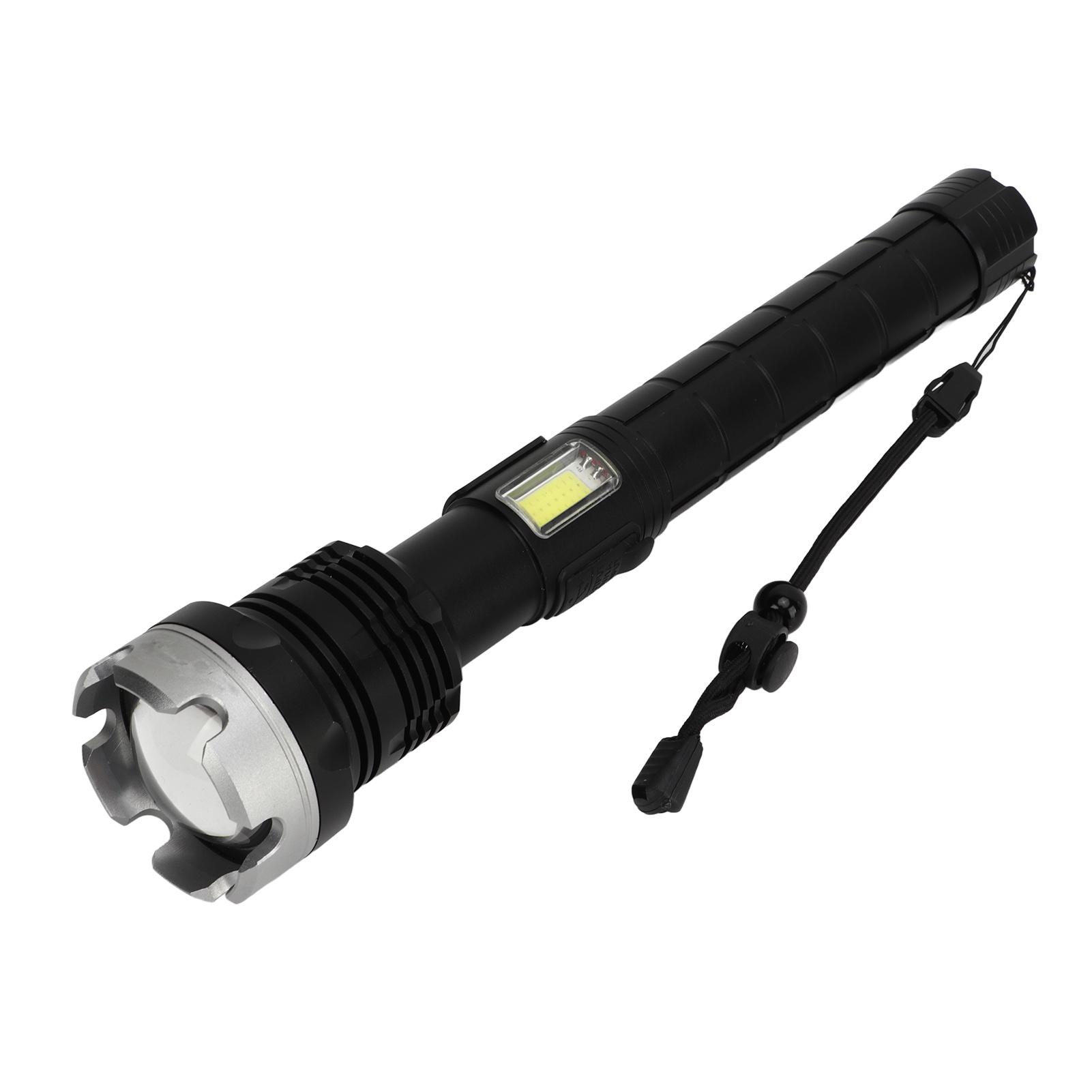 

Фонарик для улицы, супер яркий, перезаряжаемый через USB, масштабируемый, выдвижной, корпус из алюминиевого сплава