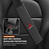For Mitsubishi Universal Car Seat Belt Buckle Shoulder Pad Protective Cover Outlander Lancer L200 ASX Pajero Grandis Eclipse