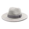 Unisex Summer Panama Sun Hat - Fashionable Straw Braid Fedora for Outdoor and Beach Wear.