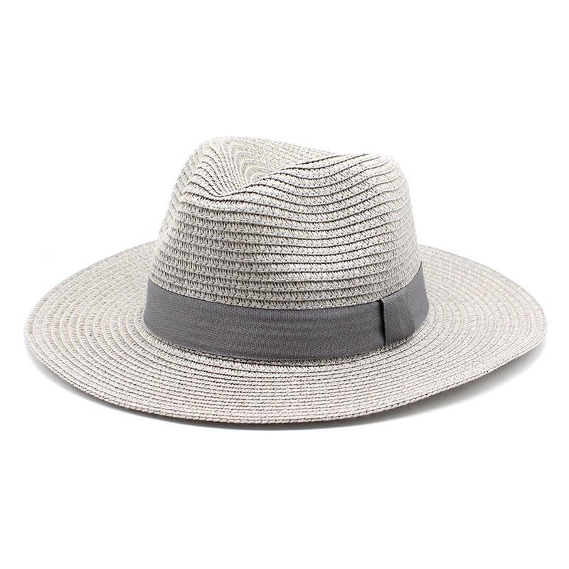 Unisex Summer Panama Sun Hat - Fashionable Straw Braid Fedora for Outdoor and Beach Wear.