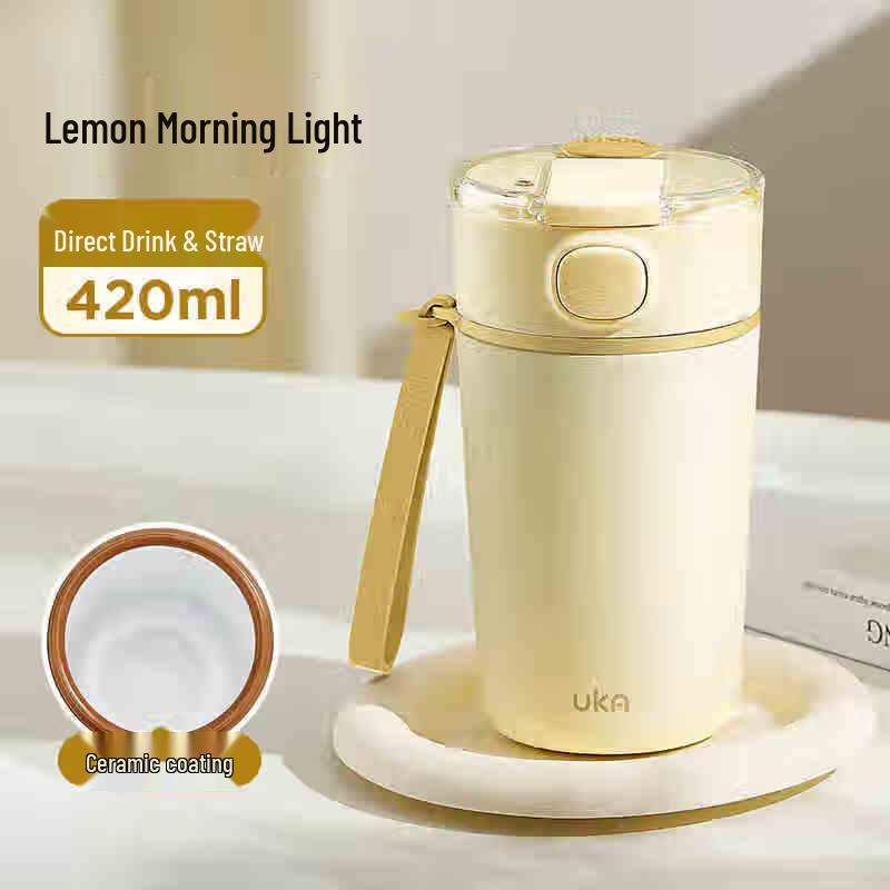 UKA 420ml Ceramic Lined Dual-Drink Vacuum Flask