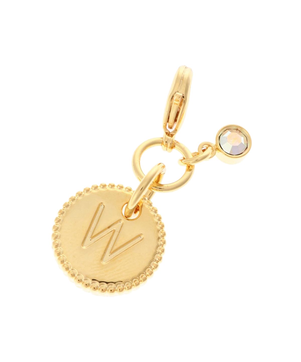 

Thavasa Petit Zipper Top Charm Simple Initial Charm W Gold One Size [Samantha Choice] Women s золотий