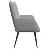 2 Seater Sofa Light Grey 115 x 61 x 87 cm Velvet (V)