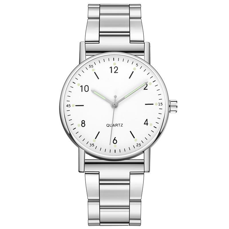 Simple And Fashionable Luminous Needle Watch Men S And Women S Steel Belt Quartz Watch Watch