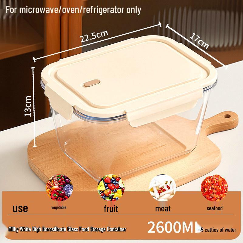 Glass Kimchi Jar with Lid - Sealed Pickled Radish Container