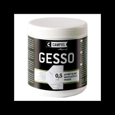 Gesso - White - To Prepare a Canvas or Support - 500ml - Campus