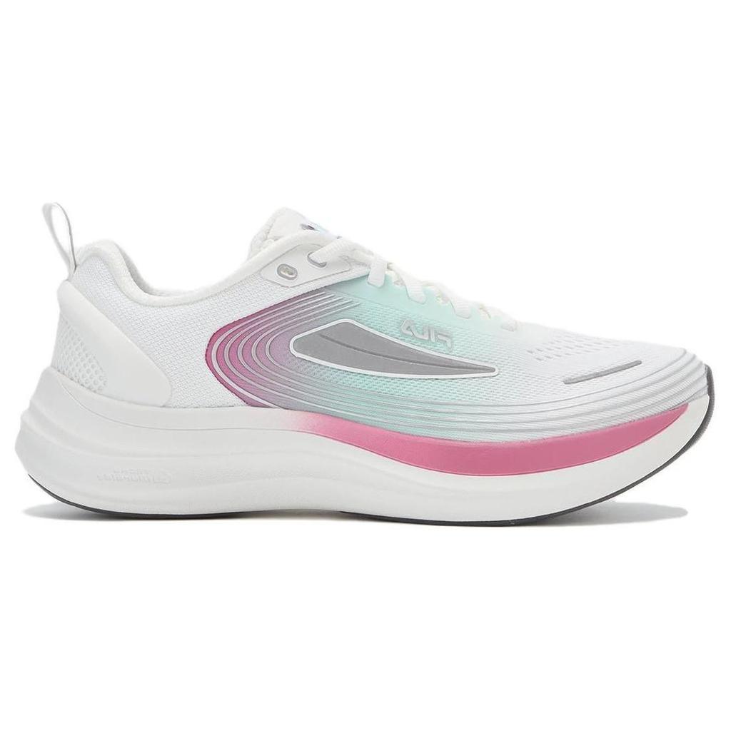 New FILA NUVOLE EVO Low Top Casual Running Shoes Women's White Cyan Pink A12W331112FBW