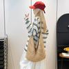 Yogodlns Casual Knitted Tote Bag Women's Summer Fashion Basket Weave Hollow Out Large Capacity Shoulder Bag for Daily Use