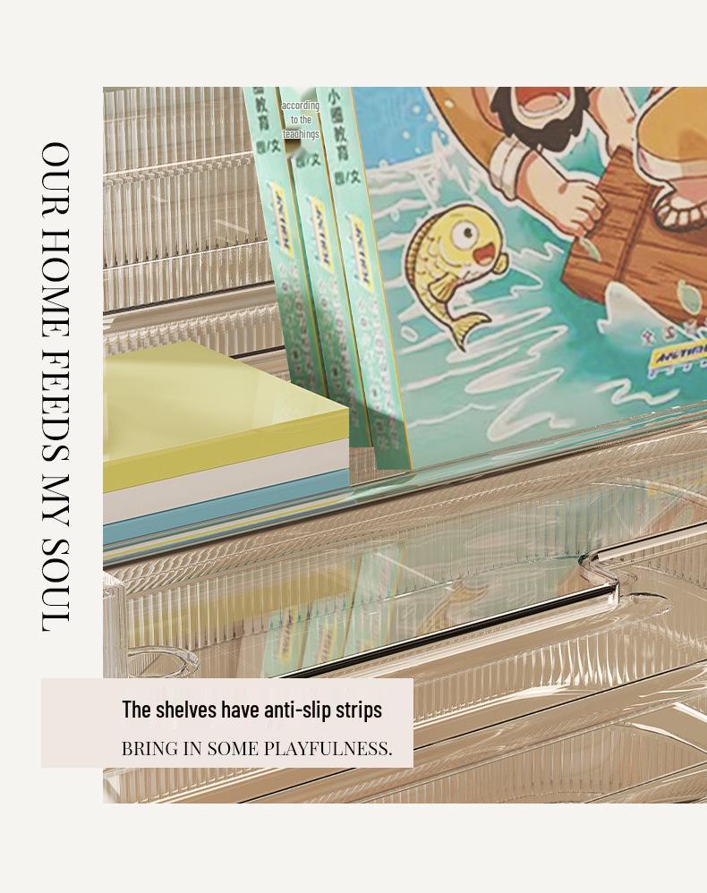 Transparent Multi-Layer Desk Organizer for Students and Office Documents