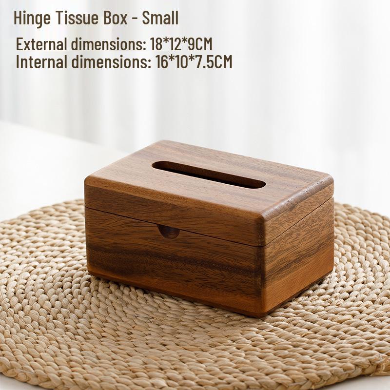 Solid Wood Tissue Box for Home, Hotel, or Office - Creative Pull-out Design for Dining or Living Room.
