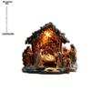 New Nativity Jesus Birth Scene Xmas Table Centerpiece Accessory 2D Flat Acrylic for Home Office Decoration Party Ornament